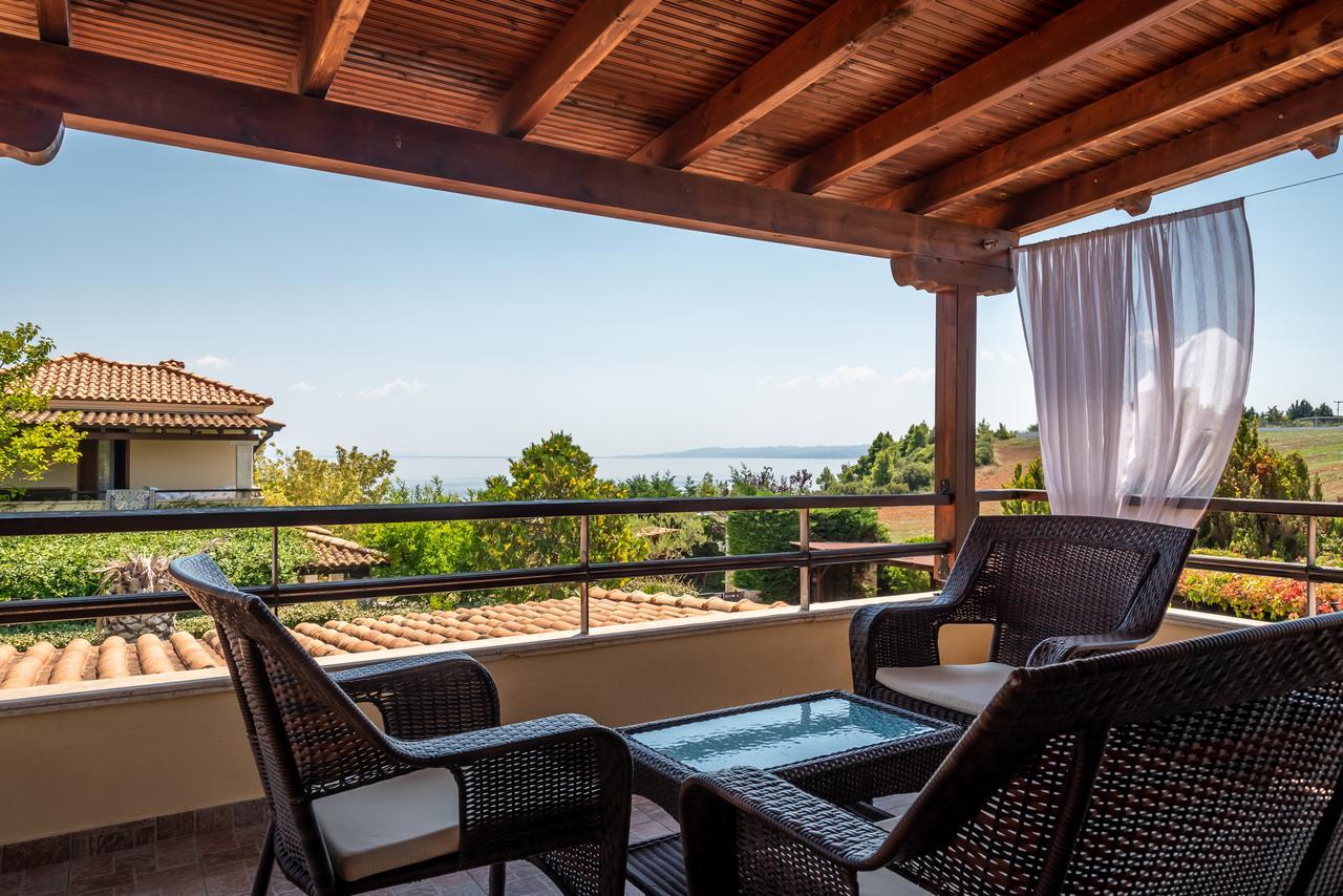 Blue Thea Luxury Villa In Afitos מראה חיצוני תמונה