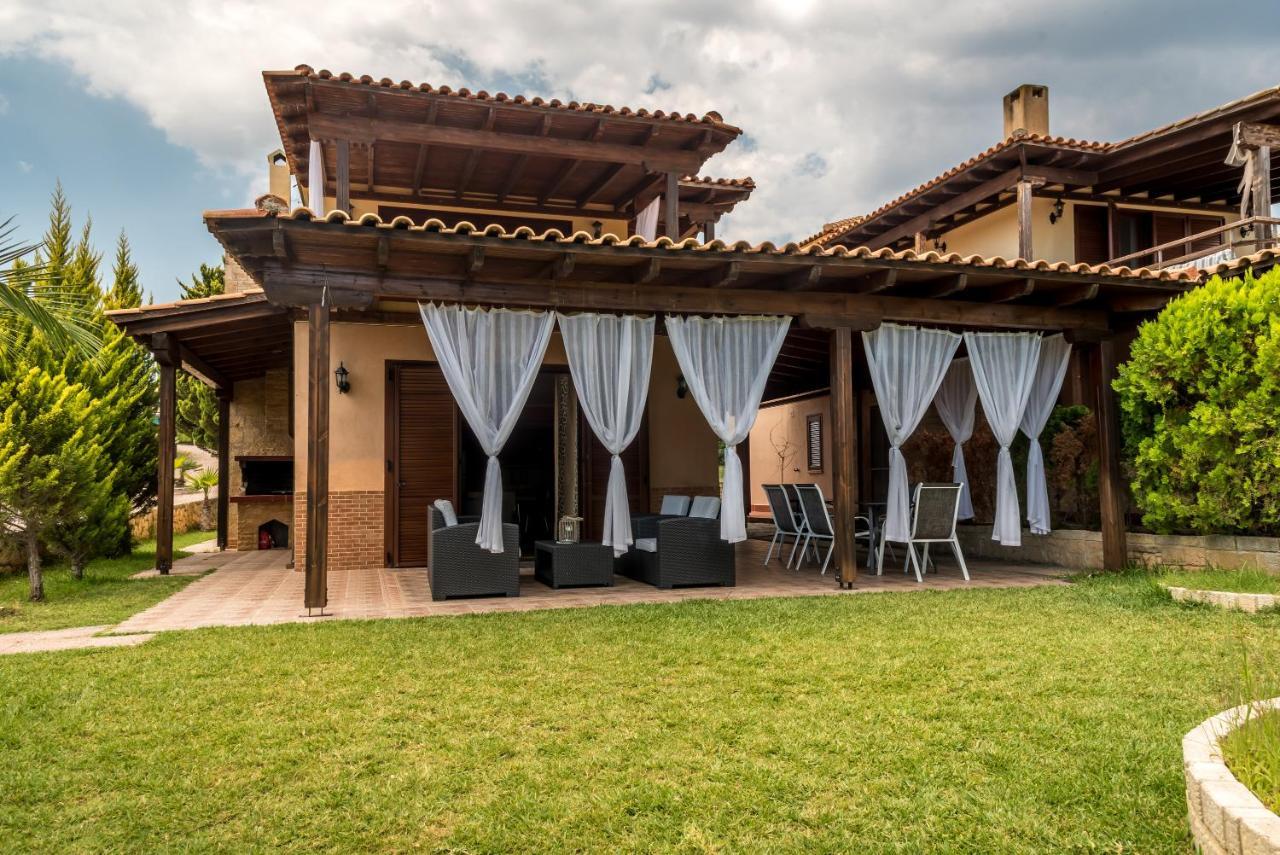 Blue Thea Luxury Villa In Afitos מראה חיצוני תמונה