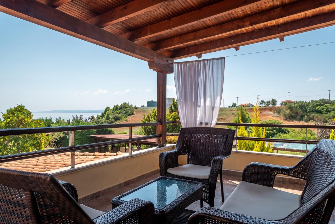 Blue Thea Luxury Villa In Afitos מראה חיצוני תמונה